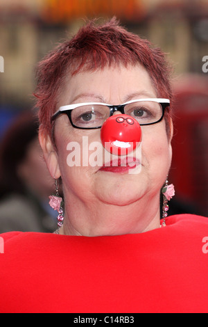 Jo Marke Red Nose Day 2009 Pressekonferenz statt im Reich Kino London, England - 29.01.09, Stockfoto