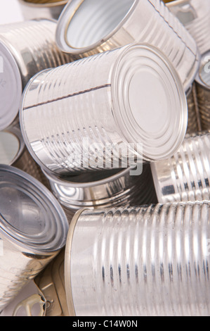 Recycling von Dosen Stockfoto