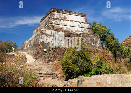 Santuaio del Cerro Tepozteco über Tepoztlan, Bundesstaat Morelos, Mexiko Stockfoto