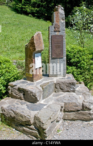 Denkmal für Felix Mendelssohn Bartholdy (1809-1847) in Wengen, Schweiz Stockfoto