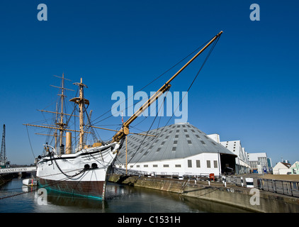 HMS Gannet im Historic Dockyard Chatham in Kent. Stockfoto