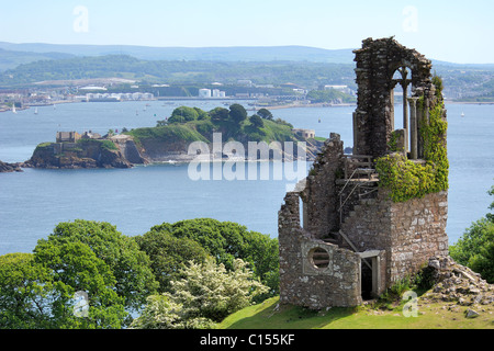 Der Wahnsinn am Mount Edgcumbe Country Park in der Nähe von Plymouth, Devon Stockfoto