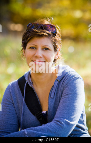 Porträt einer Frau. Stockfoto