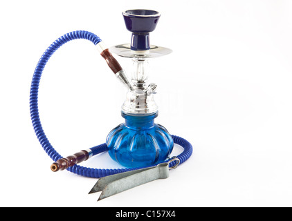 Bild von einem blauen orientalischen shisha Stockfoto