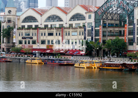 Riverside Point am Singapore River, Singapur Stockfoto