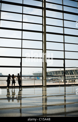 Shanghai: terminal Gebäude Pudong international Airport Stockfoto