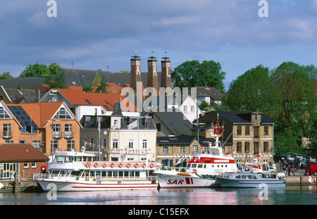 Stadt Kappeln an der Schlei River, Schleswig-Holstein, Deutschland, Europa Stockfoto