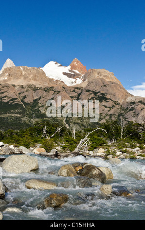 Torre Los Cerros, Nationalpark Los Glaciares, Patagonien, Argentinien Stockfoto