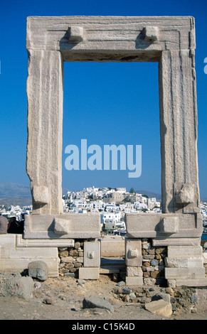 Tempel des Apollo, Naxos, Kykladen, Griechenland Stockfoto