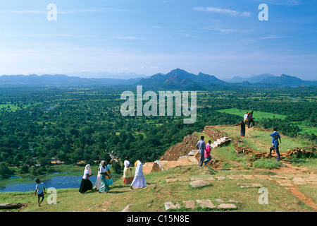 Sigiriya oder Lion es Rock Rock Festung, Sri Lanka, Südasien Stockfoto