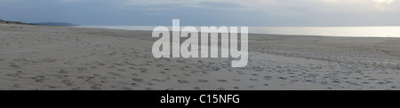 Leeren Strand im Winter Stockfoto