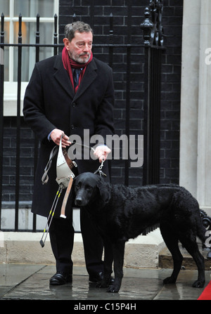 David Blunkett 10 Downing Street London, England - 5.02.09 verlassen: Stockfoto