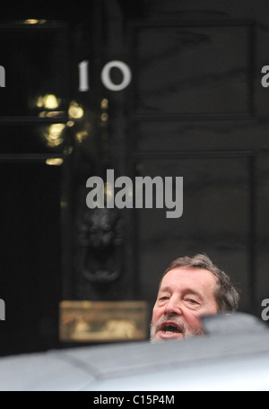 David Blunkett 10 Downing Street London, England - 5.02.09 verlassen: Stockfoto