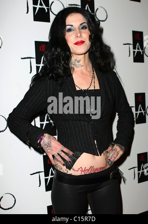 Kat Von D von LA Ink feiert den Start ihres neuen Buches "hohe Spannung Tattoo' TAO Nightclub Las Vegas, Nevada - 05.02.09 Stockfoto