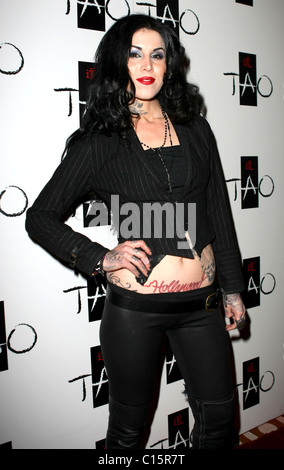 Kat Von D von LA Ink feiert den Start ihres neuen Buches "hohe Spannung Tattoo' TAO Nightclub Las Vegas, Nevada - 05.02.09 Stockfoto