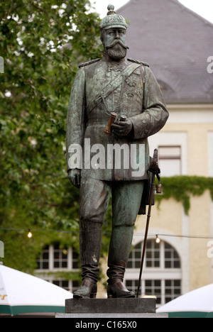 Bronze-Büste von Louis IV, Ludwig IV., Großherzog von Hessen, in Bingen am Rhein, Rheinland-Pfalz, Deutschland, Europa Stockfoto