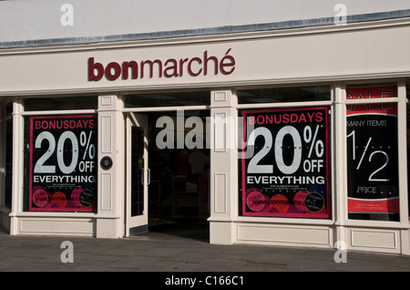 Bon Marche Logo name Stockfoto