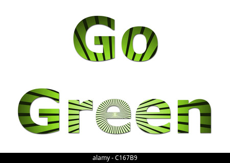 Go Green Stockfoto