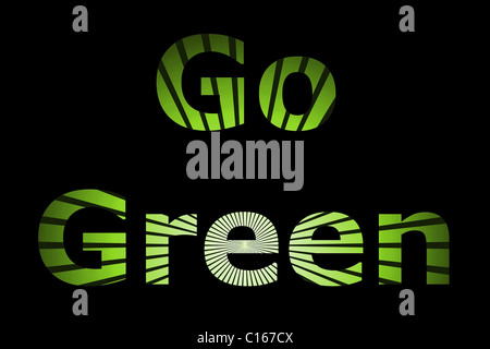 Go Green Stockfoto