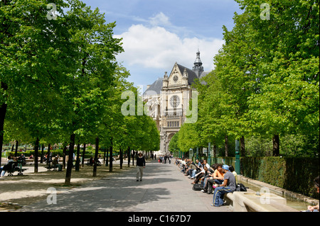 Église Eustache Kirche, 1. Arrondissement, Paris, Frankreich, Europa Stockfoto