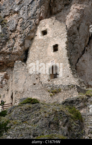 Wolkenstein-Festung Ruinen, Wolkenstein Im Groedental oder Selva di Val Gardena, Bolzano-Bozen, Italien, Europa Stockfoto