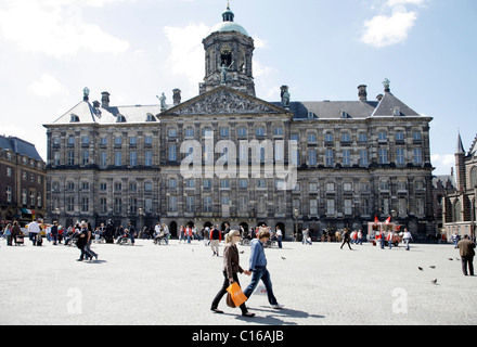 Königlicher Palast am Dam-Platz, Centrum, Amsterdam, Niederlande, Europa Stockfoto