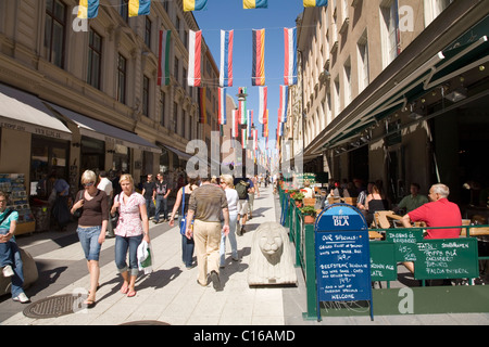 Fußgängerzone Drottninggatan, Stockholm, Schweden, Skandinavien, Europa Stockfoto