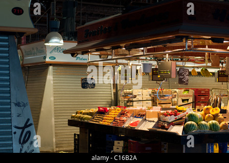 Stadt Markt - Mercado de San Jose, Barcelona Stockfoto