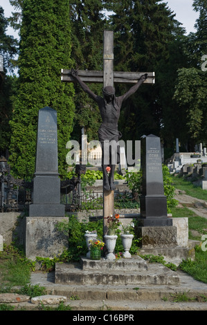 Friedhof in Targu Mures, Rumänien. Stockfoto