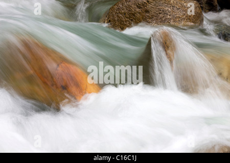 Ruetzbach, Ruetz Creek, detail, Stubaital Valley, Nord-Tirol, Austria, Europe Stockfoto