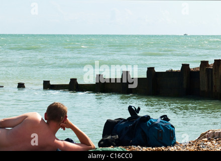 Eastbourne Strand Stockfoto