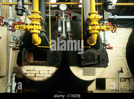 Cefn Coed Kohle und Dampf-Museum, Lancashire-Kessel, Glamorgan Wales Walisisch Museen Industriekessel UK Stockfoto