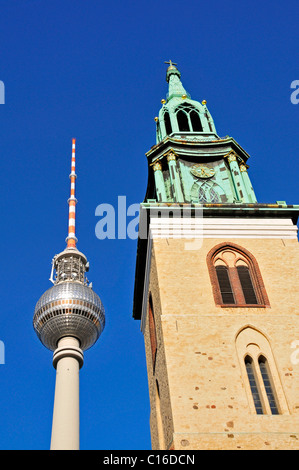 Fernsehturm am Alexanderplatz, Berlin, Deutschland, Europa Stockfoto