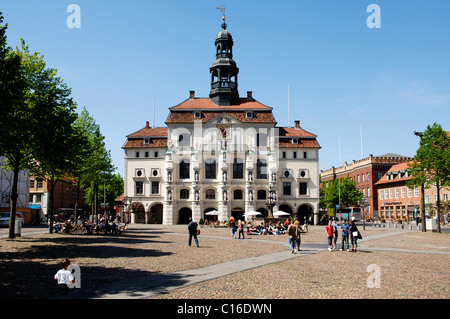 Rathaus und Marktplatz Square, Lüneburg, untere Sachsen, Deutschland, Europa Stockfoto