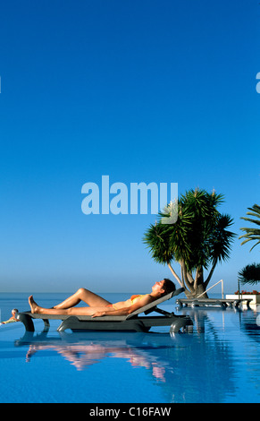 Pestana Casino Hotel Schwimmbad, Funchal, Madeira, Portugal, Europa Stockfoto