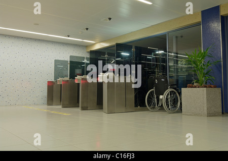 Innenseite der Lajes Flughafen Terceira Insel der Azoren. Stockfoto