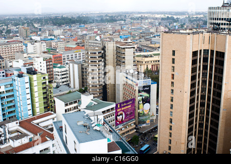 Luftaufnahme der Stadt mit Blick Nordost Nairobi Kenia Stockfoto