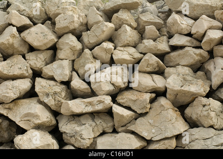 Alte Steinmauer, Bild von der alten Steinmauer, die häufig, auf den Inseln verwendet wird Stockfoto