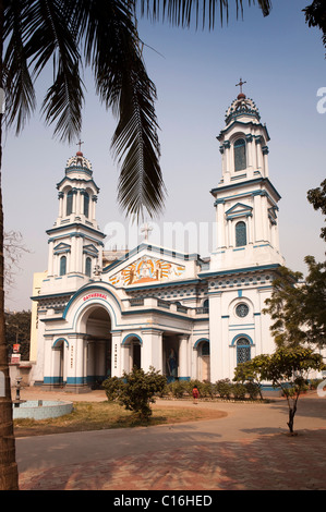 Indien, Westbengalen, Kalkutta, Barabazaar, Brabourne Road, Rosenkranz Katholische Kathedrale Stockfoto