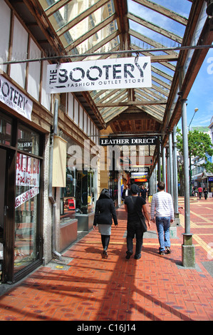 Fußgängerzone Cuba Street, Wellington, Region Wellington, Nordinsel, Neuseeland Stockfoto