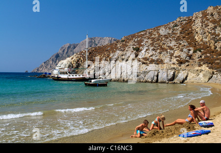 Ormos Stavrou, Insel Patmos, Dodekanes, Griechenland, Europa Stockfoto
