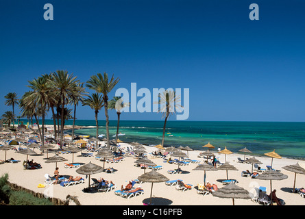 Strand von Oase Zarzis, Djerba, Tunesien, Afrika Stockfoto