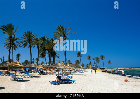 Strand von Oase Zarzis, Djerba, Tunesien, Afrika Stockfoto