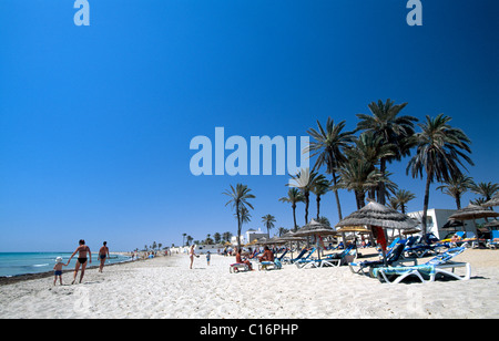 Strand von Oase Zarzis, Djerba, Tunesien, Afrika Stockfoto