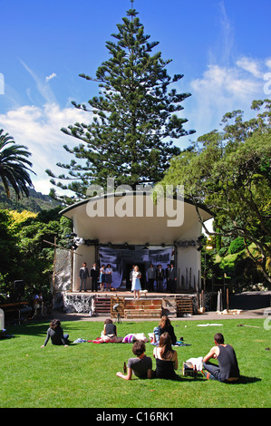 Ton Schale live Theateraufführung, North Island, Neuseeland, Region Wellington, Wellington, Wellington Botanic Garden Stockfoto