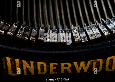 Underwood Schreibmaschine closeup Stockfoto