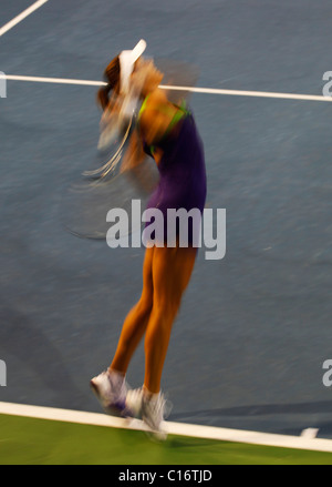 Tennisspielerin Ana Ivanovic Serbiens in Aktion Stockfoto