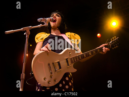 Katy Perry führt bei Manchester Academy 1 auf ihre UK-Tour-Manchester, England - 25.02.09 Sakura / Stockfoto