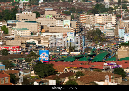 Luftaufnahme der Stadt mit Blick Osten Nairobi Kenia Stockfoto