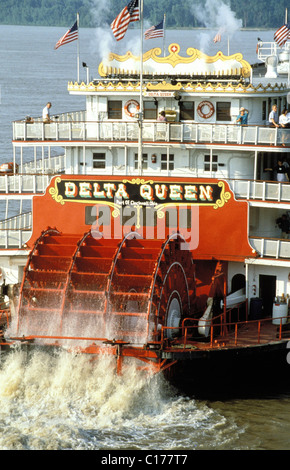 USA, Louisiana, Mississippi-Queenî (Delta Queen) auf dem Mississippi Stockfoto